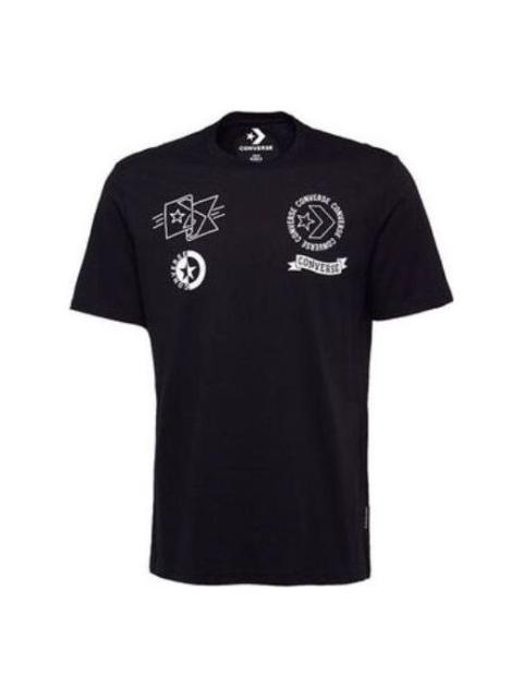 Converse Multi Logo T-Shirt 'Black' 10008080-A01