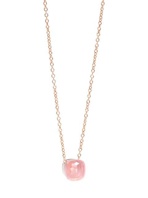 Pomellato Women's Nudo 18K Rose Gold & White Gold & Rose Quartz Pendant Necklace - Rose Gold