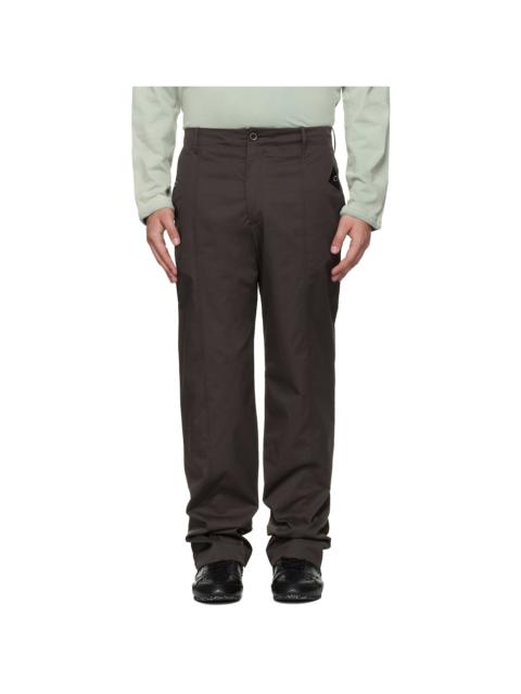 Kiko Kostadinov Brown Veca Uniform Trousers