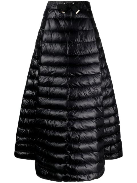Herno drawstring padded down maxi skirt