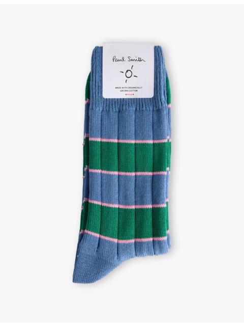 Paul Smith Kennedy Rib Cotton-Blend Socks