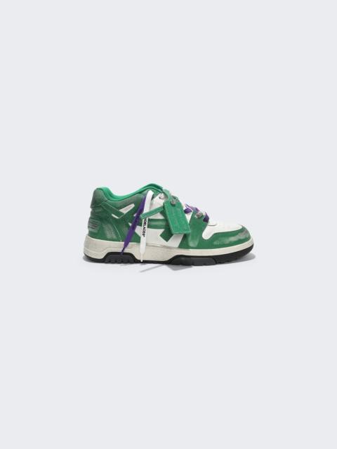 Off-White Out of Office Vintage Leather Sneakers White and Green