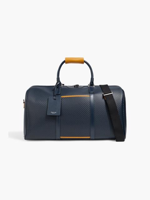 Serapian Embossed coated-canvas weekend bag