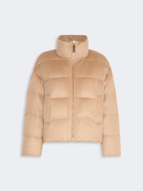 Max Mara MORA Reversible camel drap puffer jacket - BEIGE