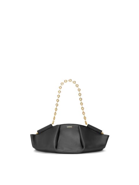 Small Paseo bag in shiny nappa calfskin with chain