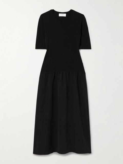 LA LIGNE Sloane stretch-knit midi dress Black