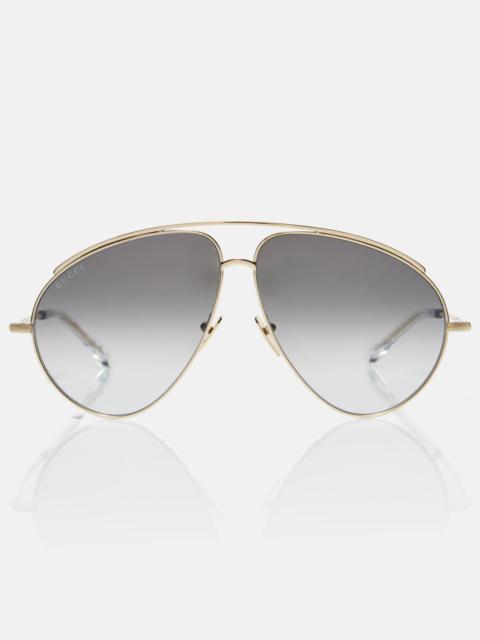GUCCI Oversized aviator sunglasses