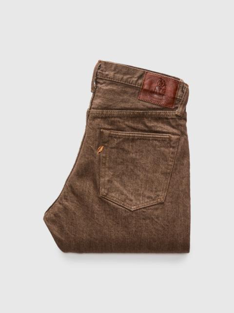 Pure Blue Japan BR-14oz-019 "Sulfur Brown" 14oz Slub Selvedge Denim - Relaxed Tapered Fit