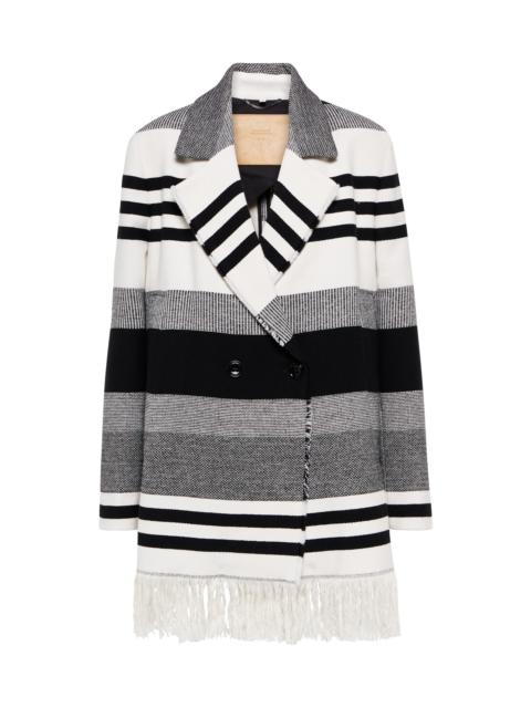 DOROTHEE SCHUMACHER Striped Luxury cotton and wool jacket