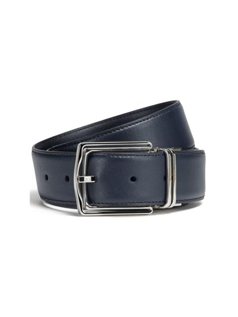 ZEGNA leather reversible belt