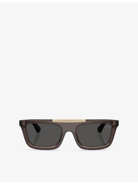 Burberry BE4451U Rectangular-Frame Injected Sunglasses