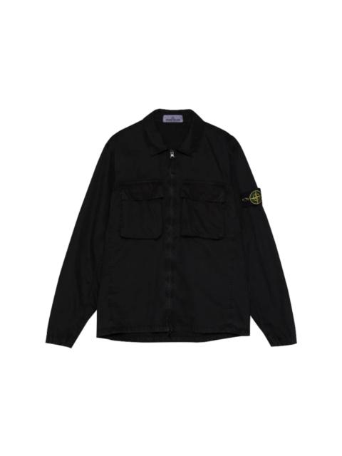 Stone Island Stone Island Old Effect Over Shirt Black