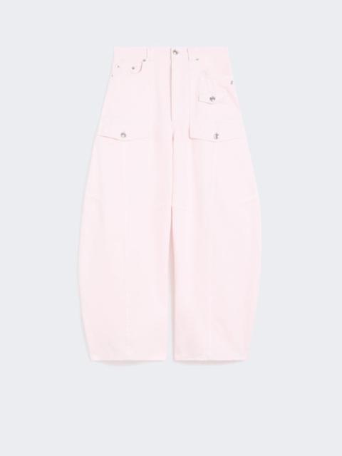 Sportmax Bull denim cargo trousers - pink