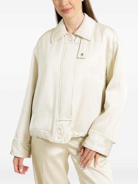 Jil Sander twill bomber jacket