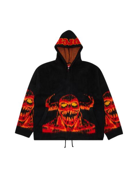Supreme x Toy Machine Zip Up Hooded Sweatshirt 'Black'