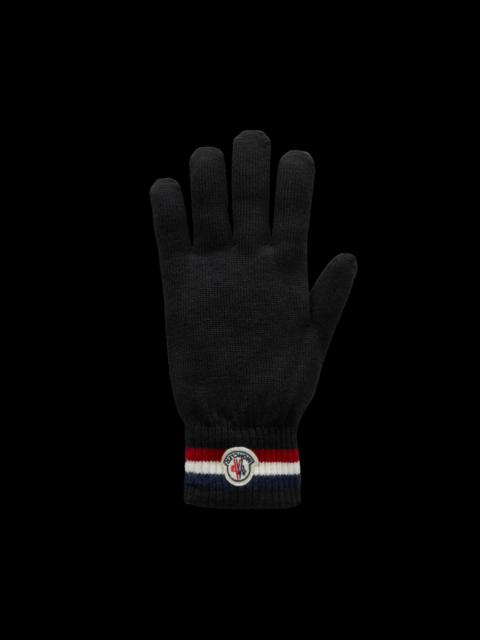 Moncler Tricolor Wool Gloves