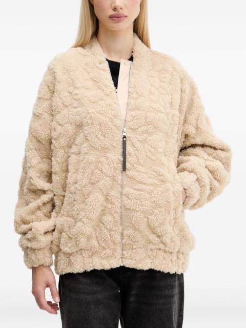 HUGO textured zipped jacket
