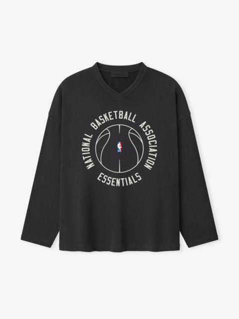 ESSENTIALS NBA X Barkley Hendricks Long Sleeve V-Neck Tee