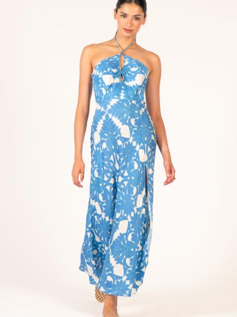 Poupette St Barth Long Dress Stella - Blue Mantra