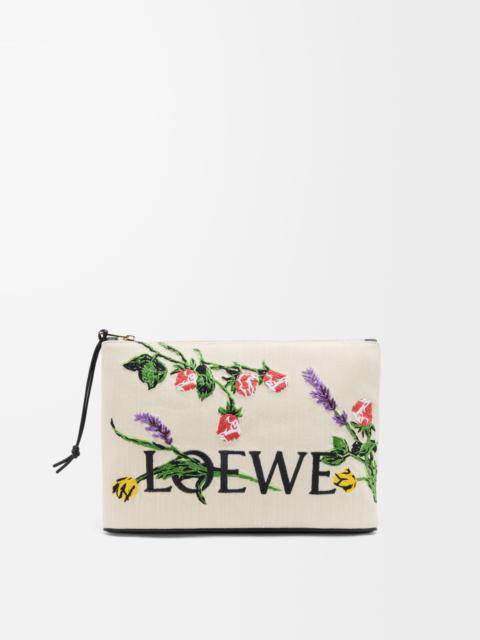 Loewe Medium Oblong pouch in denim