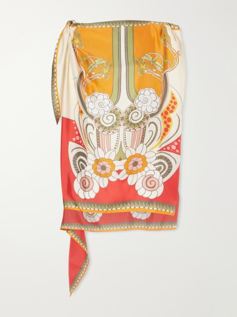 La DoubleJ ‘full On Foulard Printed Silk Top