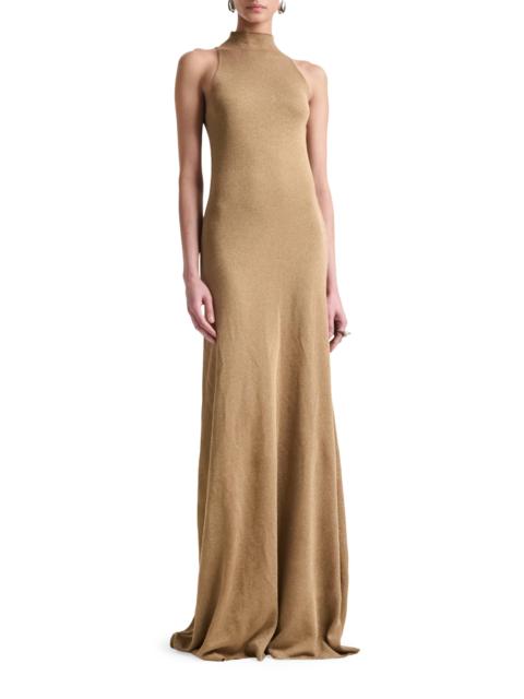 Altuzarra Women's Mitzi Metallic Sleeveless Column Gown - Gold