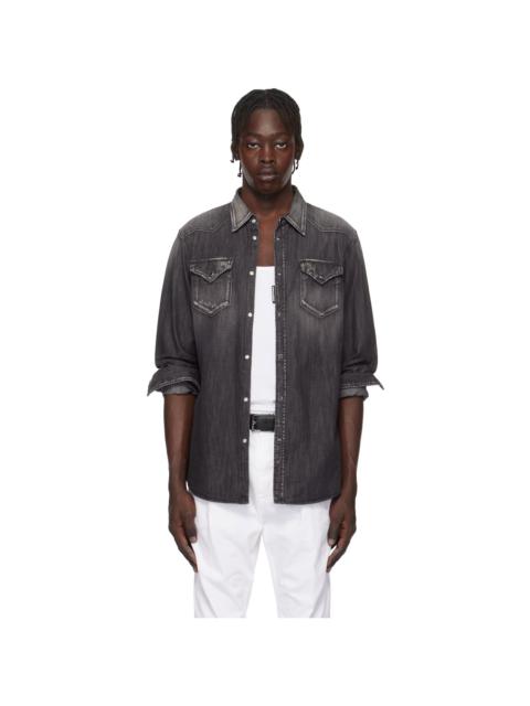 Black Classic Western Shirt