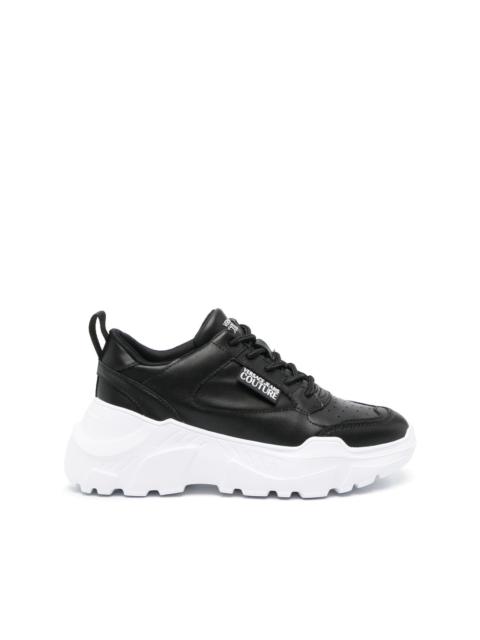 VERSACE JEANS COUTURE logo-patch low-top sneakers
