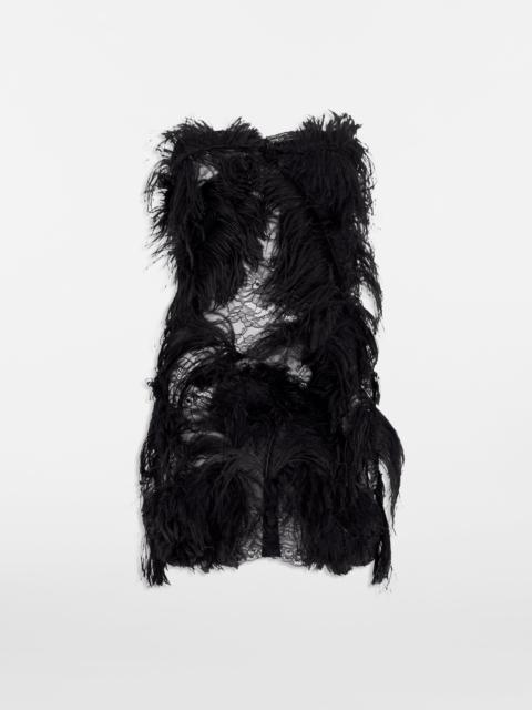 THE ATTICO BLACK MINI DRESS