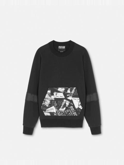 VERSACE JEANS COUTURE Magazine Relaxed Fit Sweatshirt