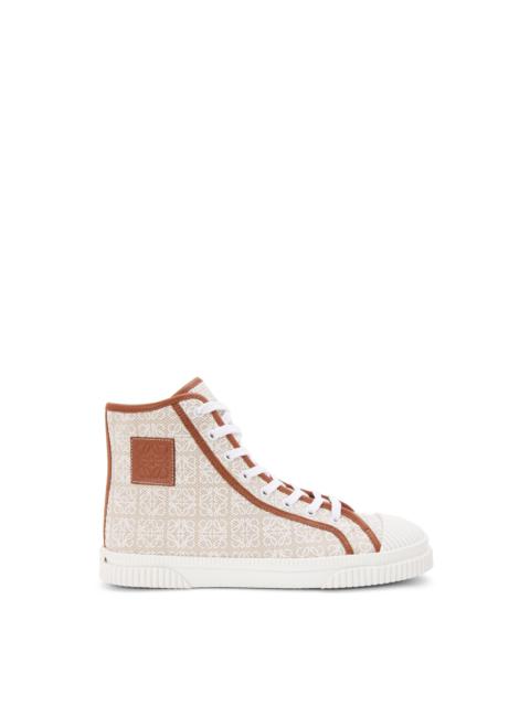 Anagram high top sneaker in canvas