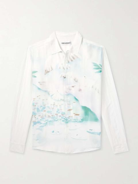 Our Legacy Adorn Printed Cotton and Silk-Blend Shirt