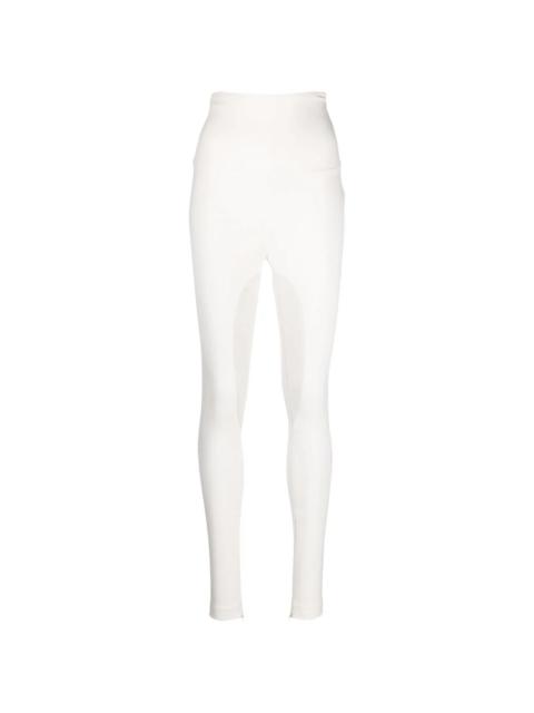 two-tone high-waisted leggings