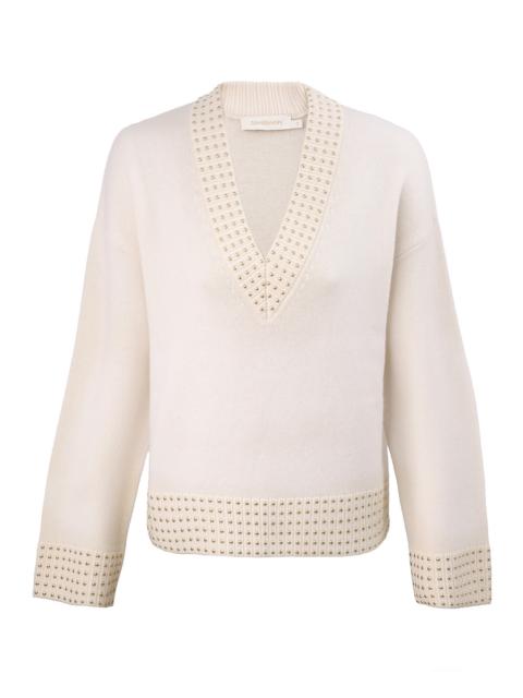 REBELLION EMBELLISHED SWEATER