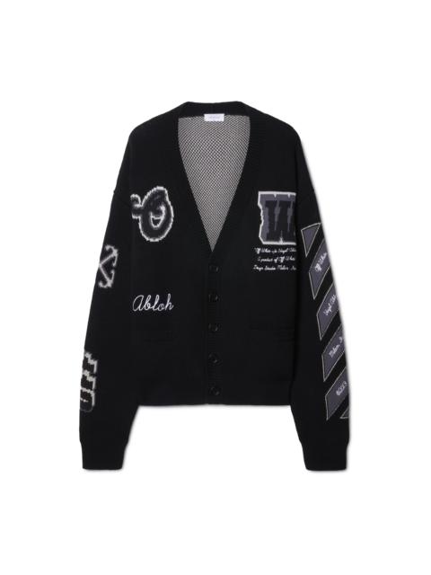 Off-White Varsity Knit Cardigan