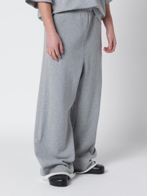entire studios Black wide-leg cotton jogging trousers
