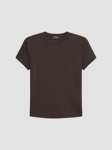 Theory Women's Tiny Tee Cotton T-Shirt - Cacao
