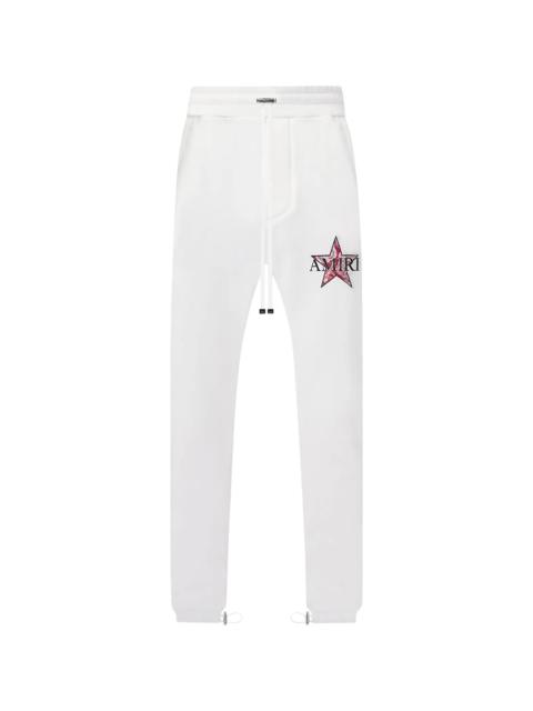 AMIRI Paisley Star Logo Sweatpants "White" MJSP013 100 WHIT