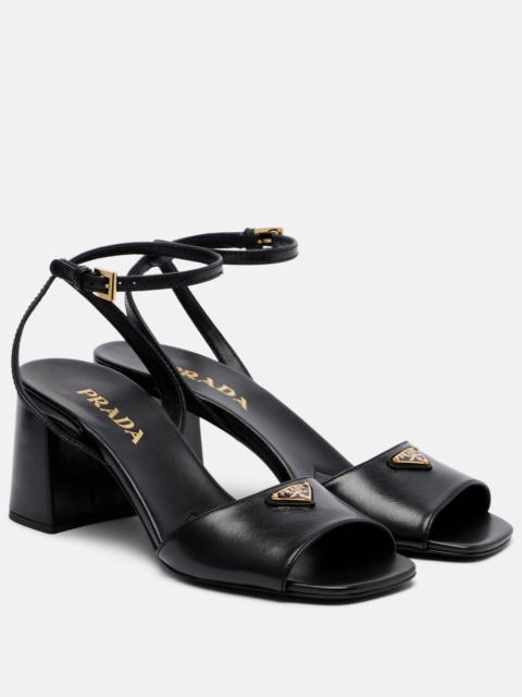 Prada Leather slingback sandals