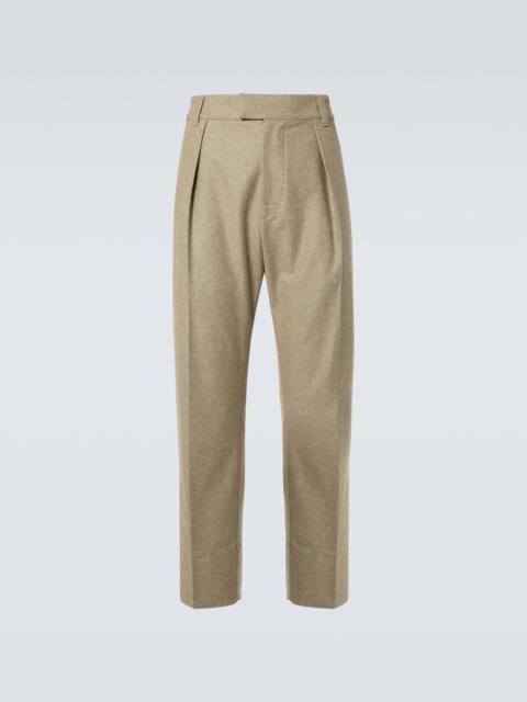 Reinga wool and cashmere straight pants