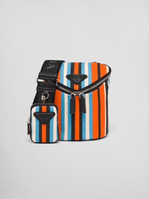 Prada Printed canvas shoulder bag