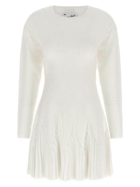 ELISABETTA FRANCHI Knitted Pleated Dress