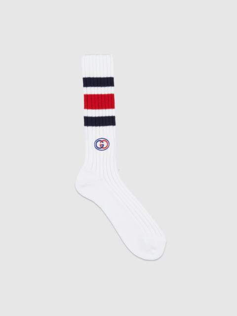 Cotton blend socks with Web