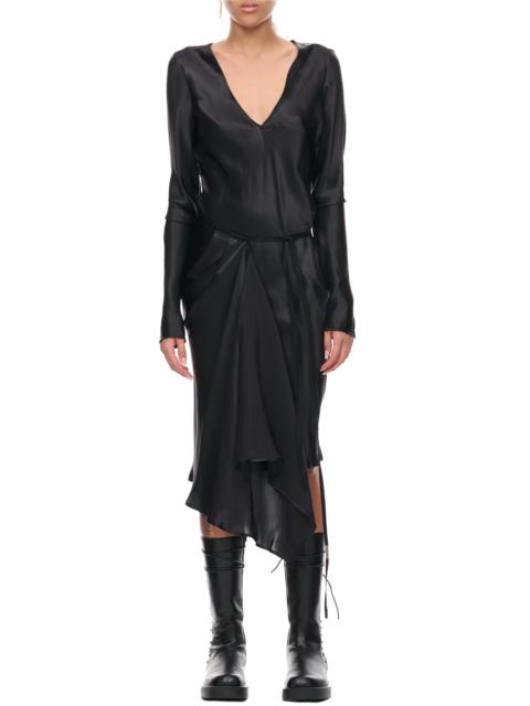 Ann Demeulemeester Frederique Asymmetric Wrap Dress