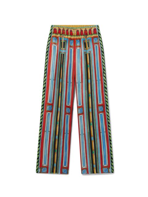 CASABLANCA Le Palais En Fleur Silk Trousers