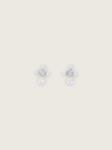 Simone Rocha Pebble Pearl & Crystal Earrings