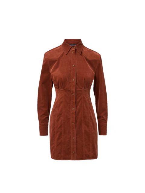 VERONICA BEARD EVREN CORDUROY MINI DRESS