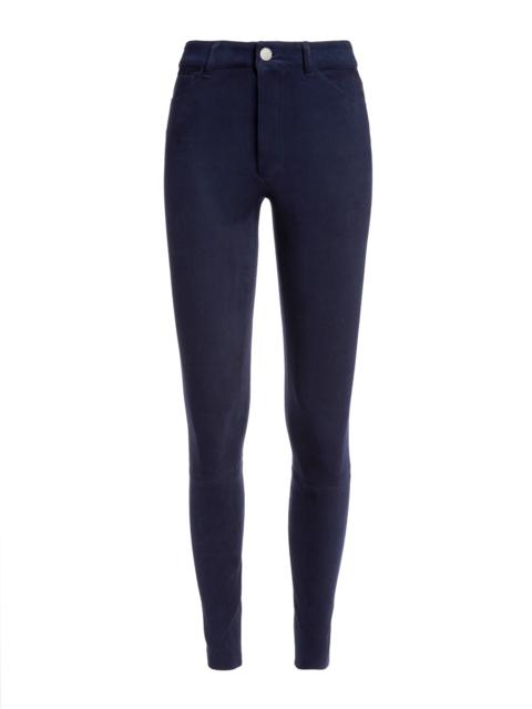 Alice + Olivia MIKAH SINGLE BUTTON SUEDE PANT