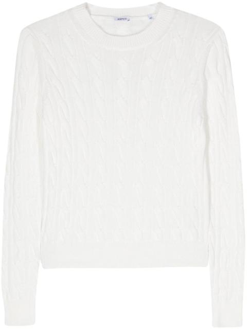 Aspesi cable-knit cotton jumper