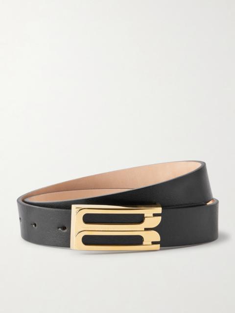 Victoria Beckham Frame Textured-leather Belt